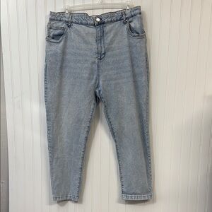 Cotton On Stretch Mom Jean Light Blue Denim Jeans Women's size 20